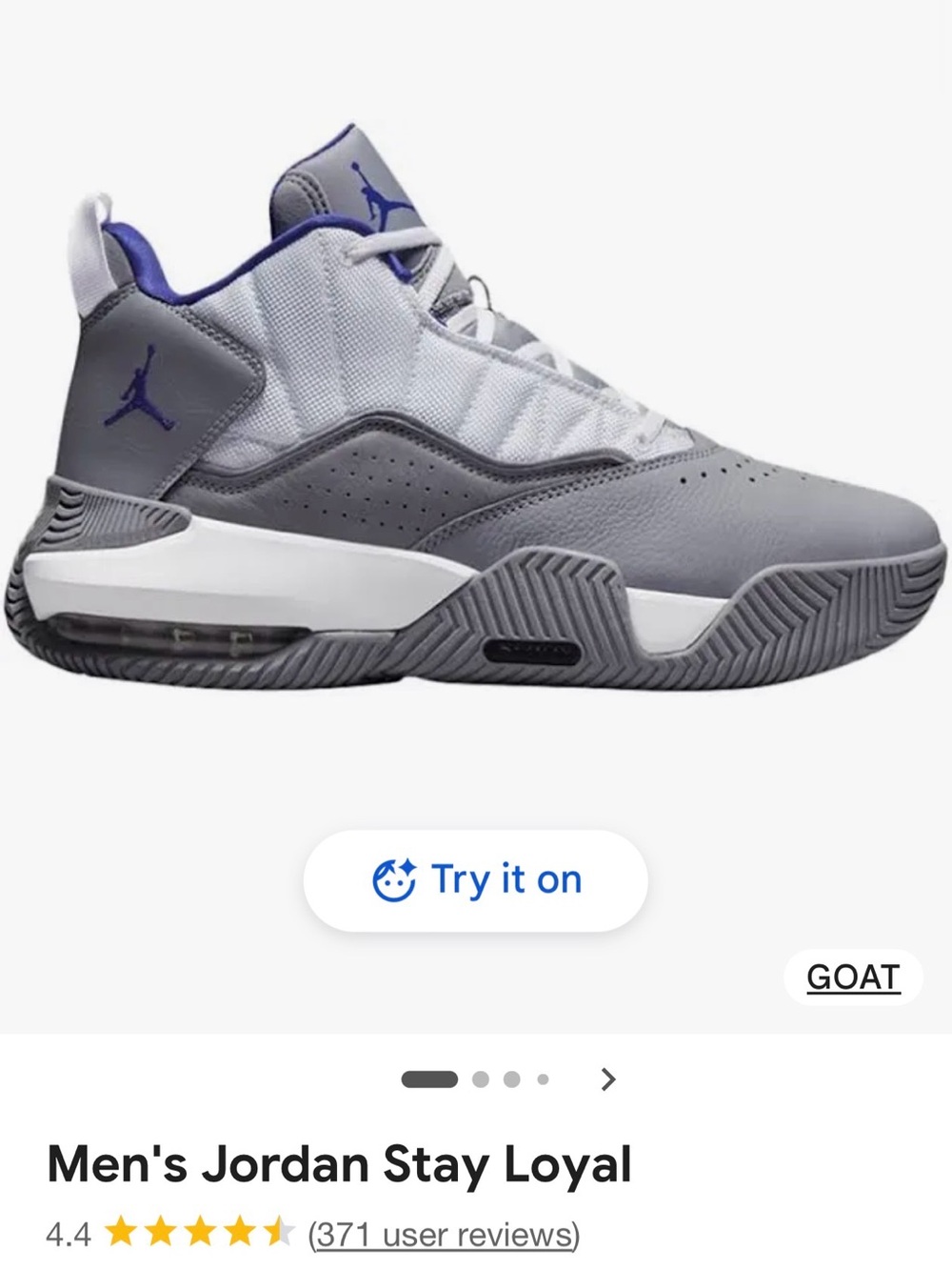 Jordan Stay Loyal Men's Basketball Shoes - Gray & Purple